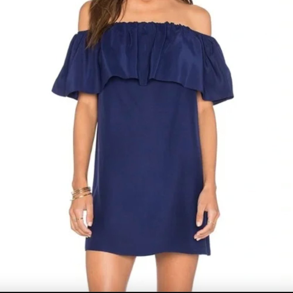 Amanda Uprichard Strapless Off the Shoulder Mini Dress